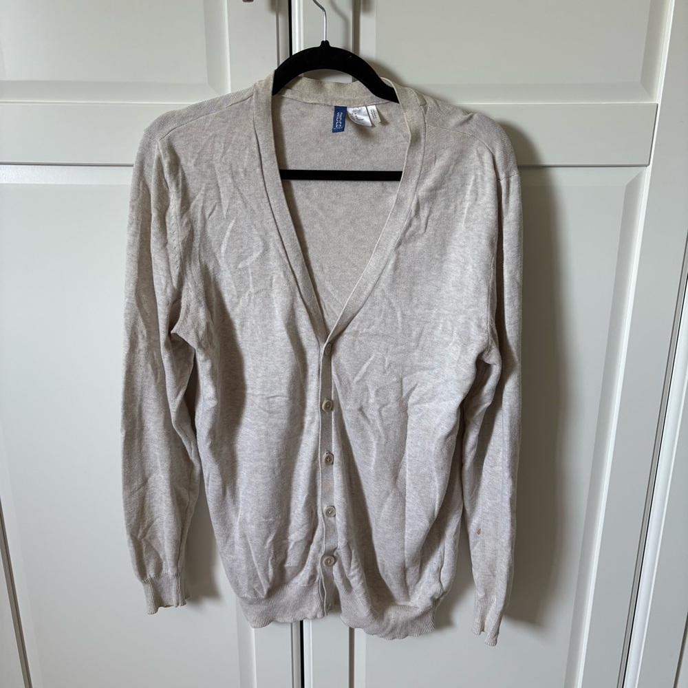 H&M divided Men's Beige Sweater Size M